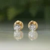 CLASSIC SOLITAIRE DIAMOND STUD EARRING - 0.8ct - YG