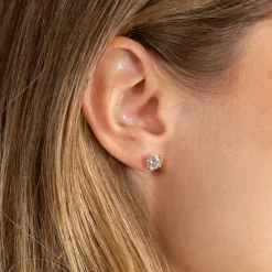 CLASSIC SOLITAIRE DIAMOND STUD EARRING - 2.0ct - YG