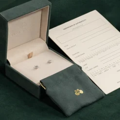 CLASSIC SOLITAIRE DIAMOND STUD EARRING - 1.0ct - WG