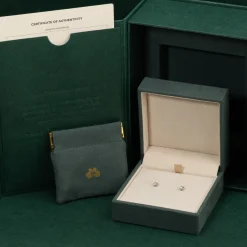 CLASSIC SOLITAIRE DIAMOND STUD EARRING - 0.5ct - WG