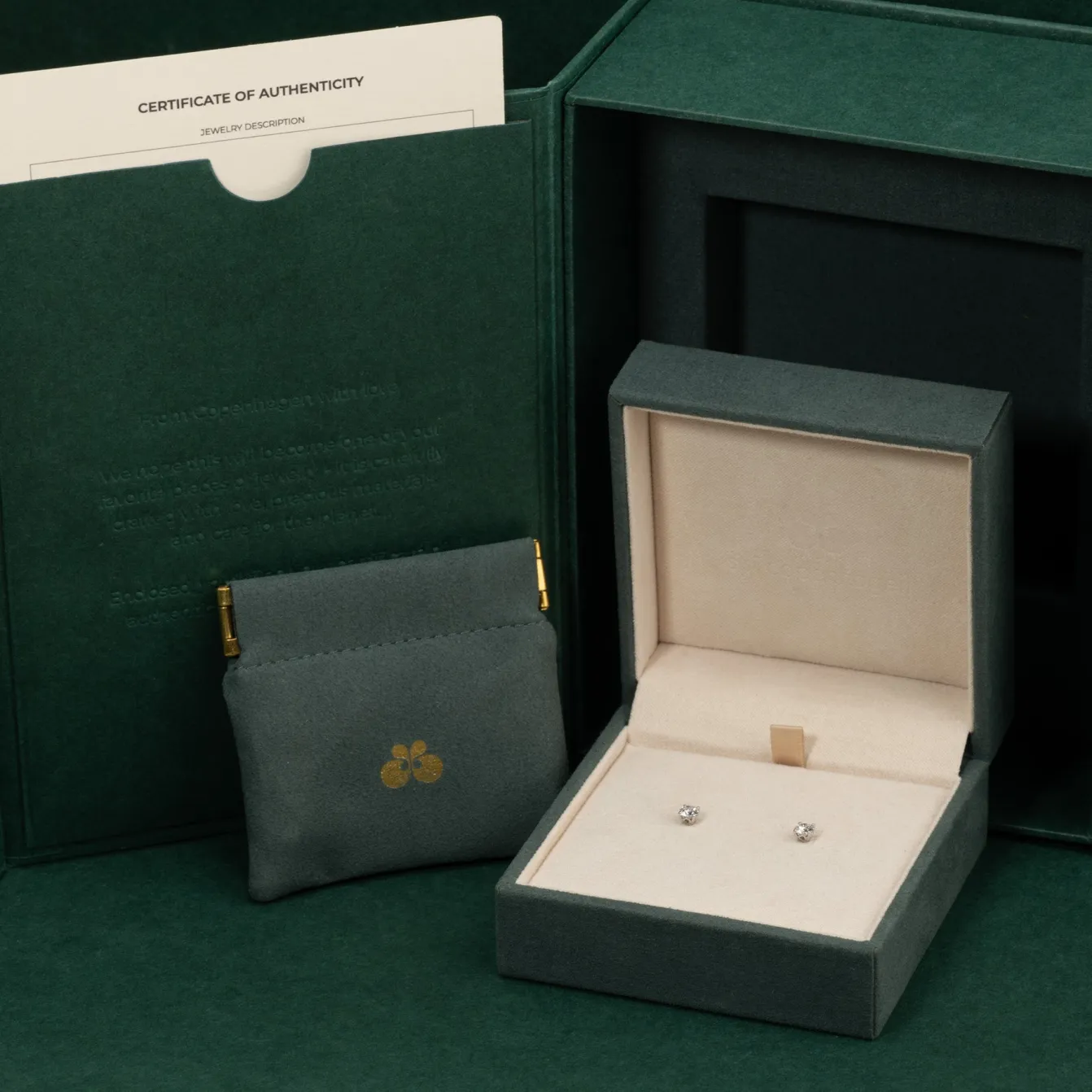 CLASSIC SOLITAIRE DIAMOND STUD EARRING - 0.5ct - WG