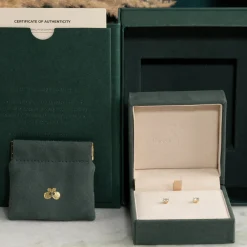 CLASSIC SOLITAIRE DIAMOND STUD EARRING - 1.0ct - YG