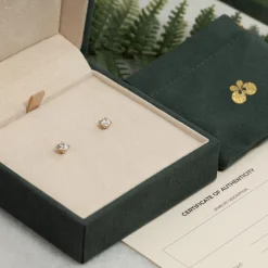CLASSIC SOLITAIRE DIAMOND STUD EARRING - 0.8ct - YG