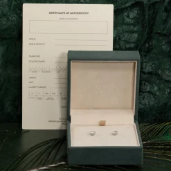 CLASSIC SOLITAIRE DIAMOND STUD EARRING - 1.5ct - WG