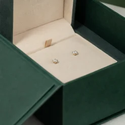 CLASSIC SOLITAIRE DIAMOND STUD EARRING - 0.8ct - YG