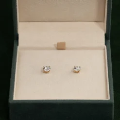 CLASSIC SOLITAIRE DIAMOND STUD EARRING - 1.5ct - YG