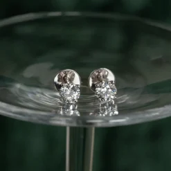 CLASSIC SOLITAIRE DIAMOND STUD EARRING - 1.5ct - WG