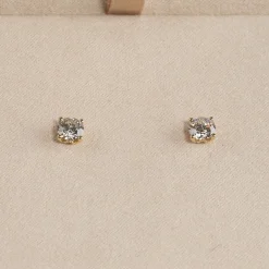 CLASSIC SOLITAIRE DIAMOND STUD EARRING - 1.0ct - YG