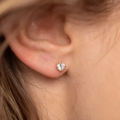 CLASSIC SOLITAIRE DIAMOND STUD EARRING - 0.5ct - YG