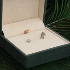 CLASSIC SOLITAIRE DIAMOND STUD EARRING - 1.5ct - WG