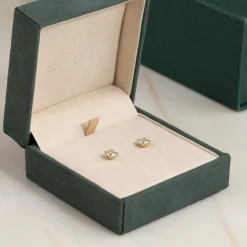 CLASSIC SOLITAIRE DIAMOND STUD EARRING - 2.0ct - YG