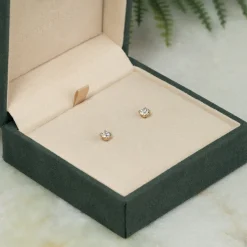 CLASSIC SOLITAIRE DIAMOND STUD EARRING - 0.8ct - YG