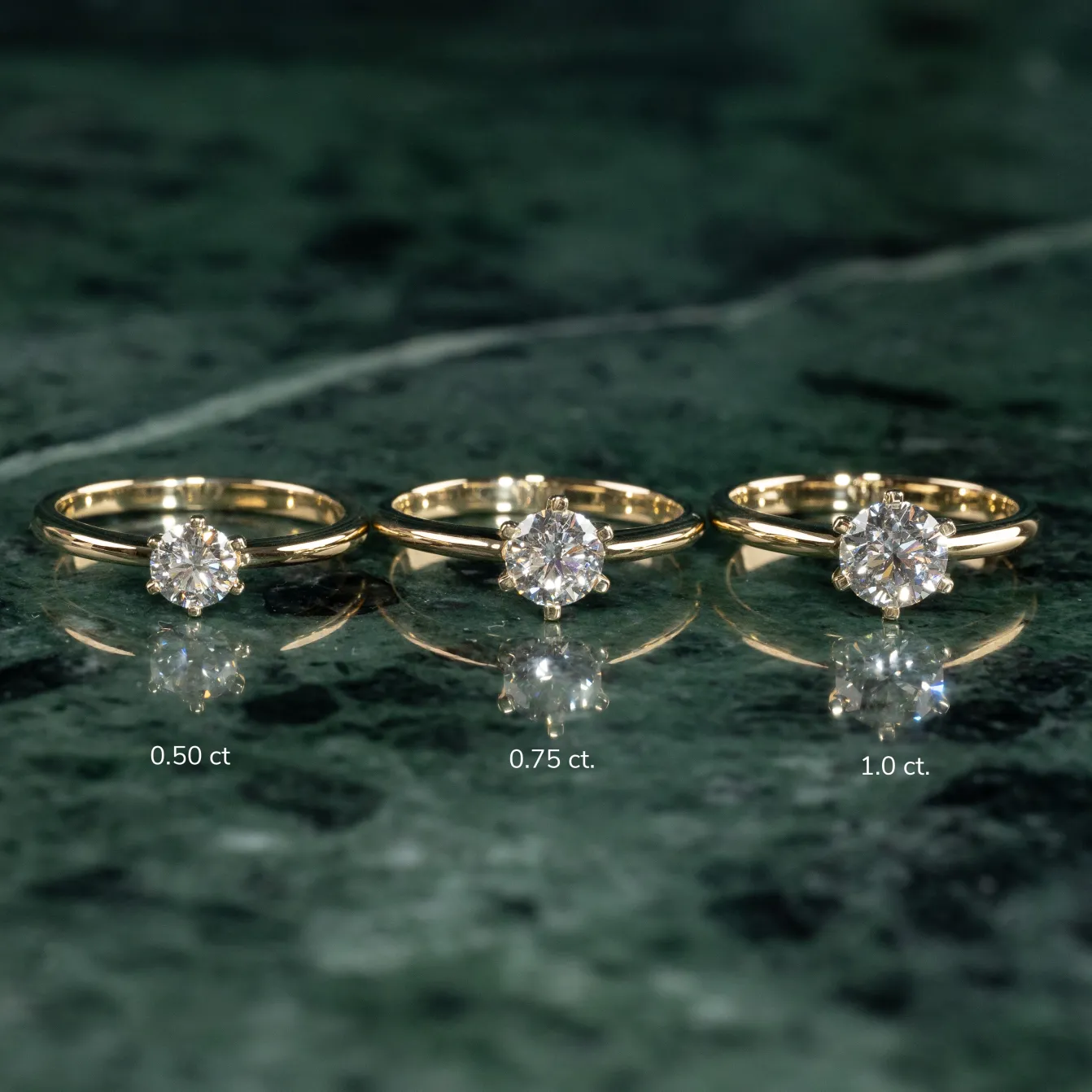 CLASSIC SOLITAIRE 6-PRONG DIAMOND RING - 0.75ct - YG