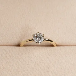 CLASSIC SOLITAIRE 6-PRONG DIAMOND RING - 0.75ct - YG