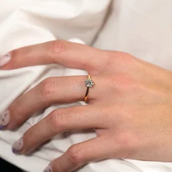 CLASSIC SOLITAIRE 6-PRONG DIAMOND RING - 0.75ct - YG