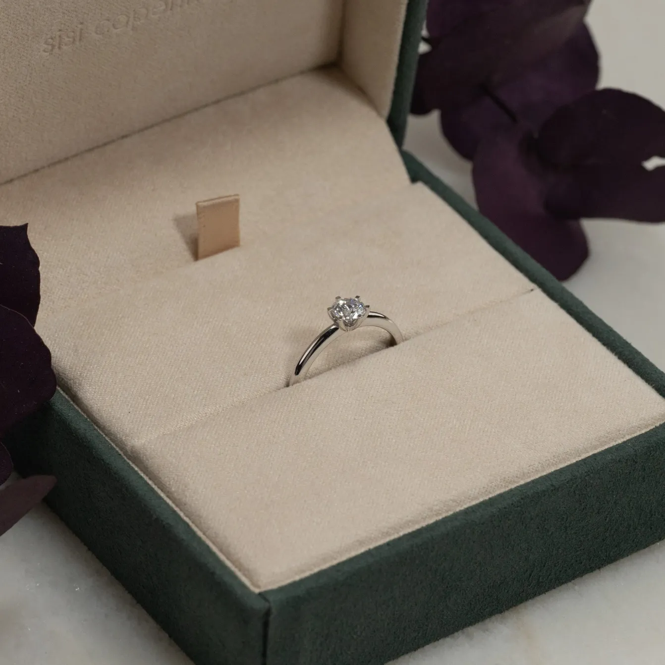 CLASSIC SOLITAIRE 6-PRONG DIAMOND RING - 0.5ct - WG