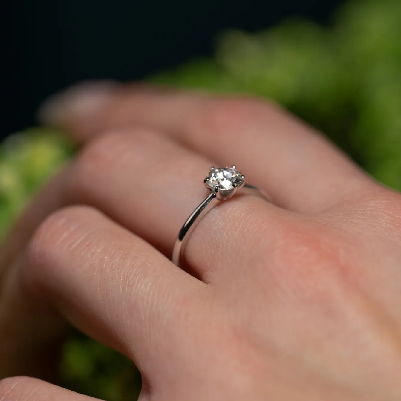 CLASSIC SOLITAIRE 6-PRONG DIAMOND RING - 0.75ct - WG