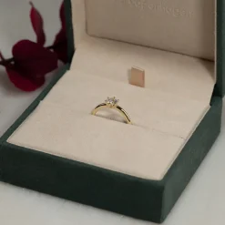 CLASSIC SOLITAIRE 6-PRONG DIAMOND RING - 0.5ct - YG