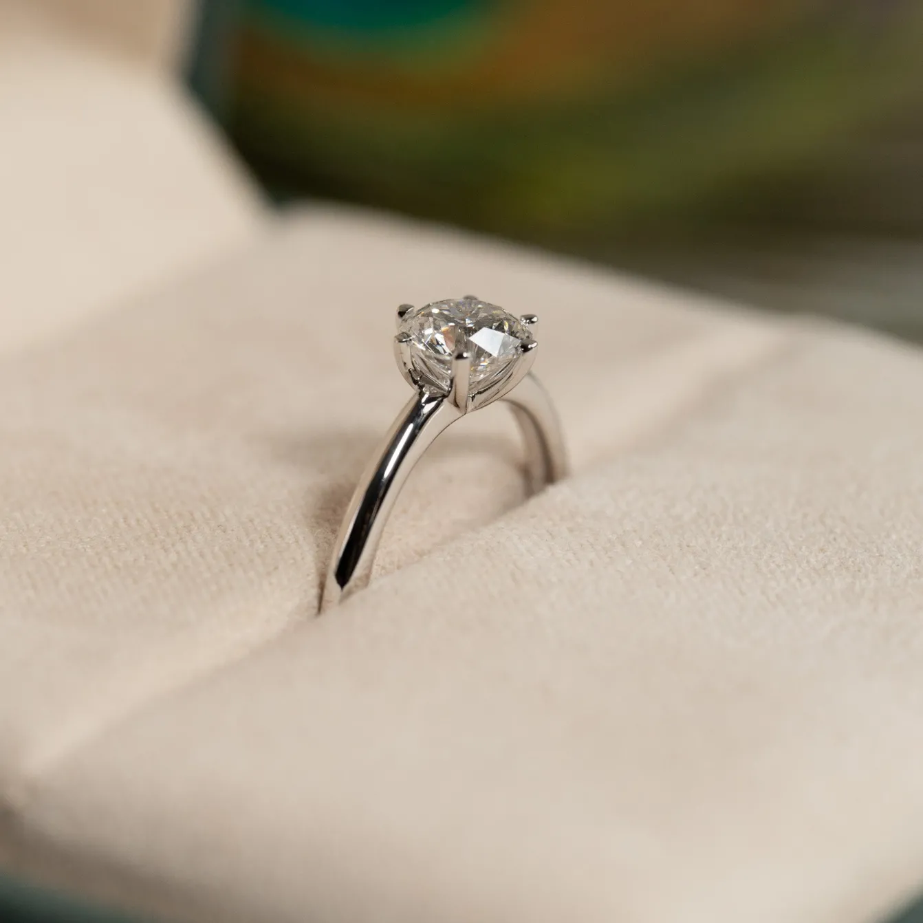 CLASSIC SOLITAIRE 6-PRONG DIAMOND RING - 1.0ct - WG