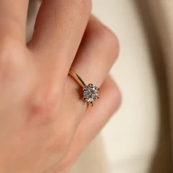 CLASSIC SOLITAIRE 6-PRONG DIAMOND RING - 1.0ct - YG
