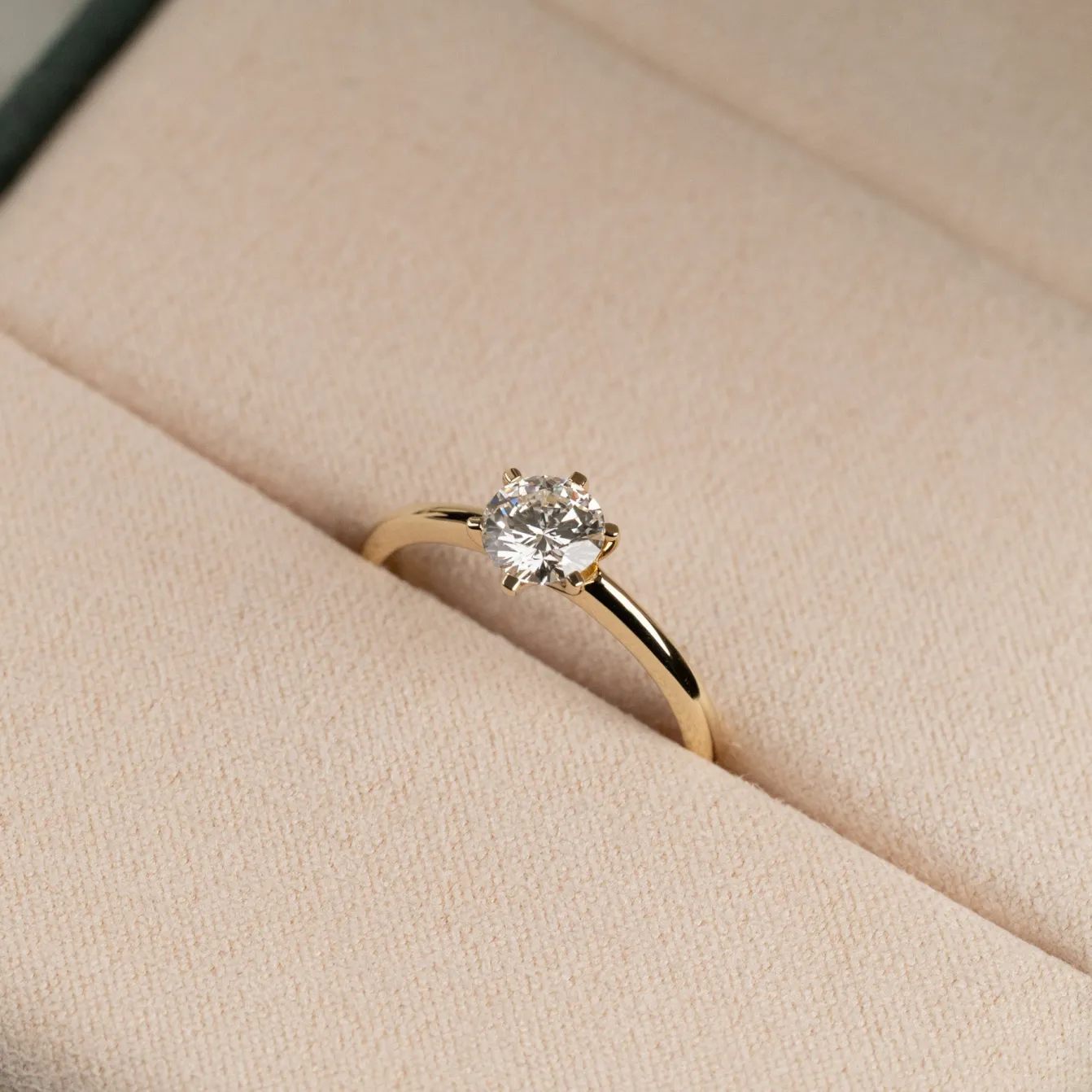 CLASSIC SOLITAIRE 6-PRONG DIAMOND RING - 0.75ct - YG