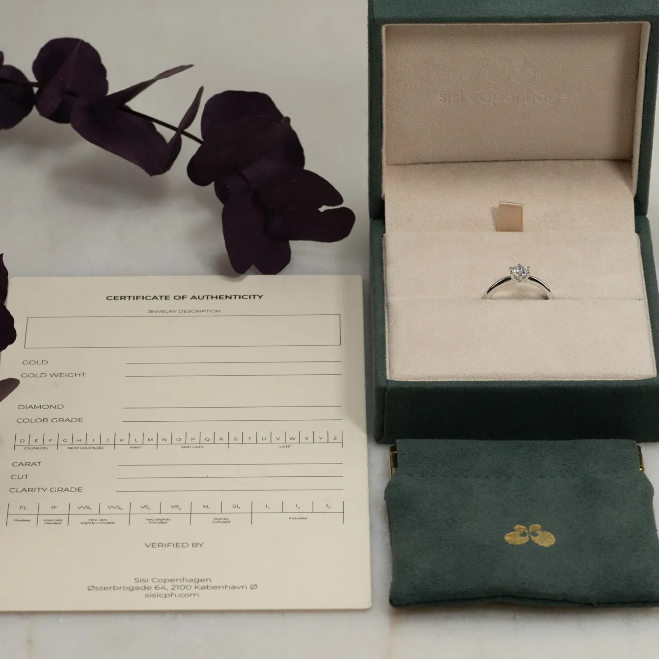 CLASSIC SOLITAIRE 6-PRONG DIAMOND RING - 0.5ct - WG