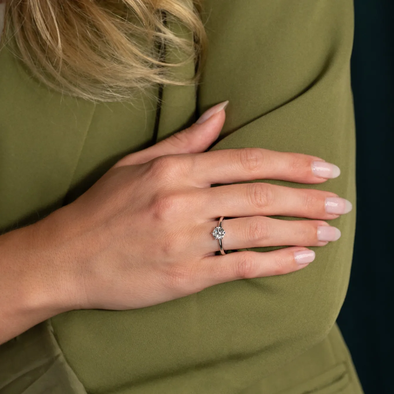CLASSIC SOLITAIRE 6-PRONG DIAMOND RING - 1.0ct - WG