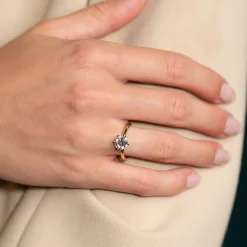 CLASSIC SOLITAIRE 6-PRONG DIAMOND RING - 1.5ct - YG
