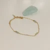 CORDELIA BLUE AQUAMARINE GOLDEN BRACELET