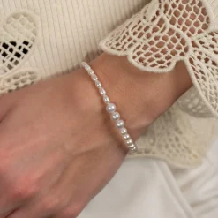 DAGMAR PEARL SILVER BRACELET
