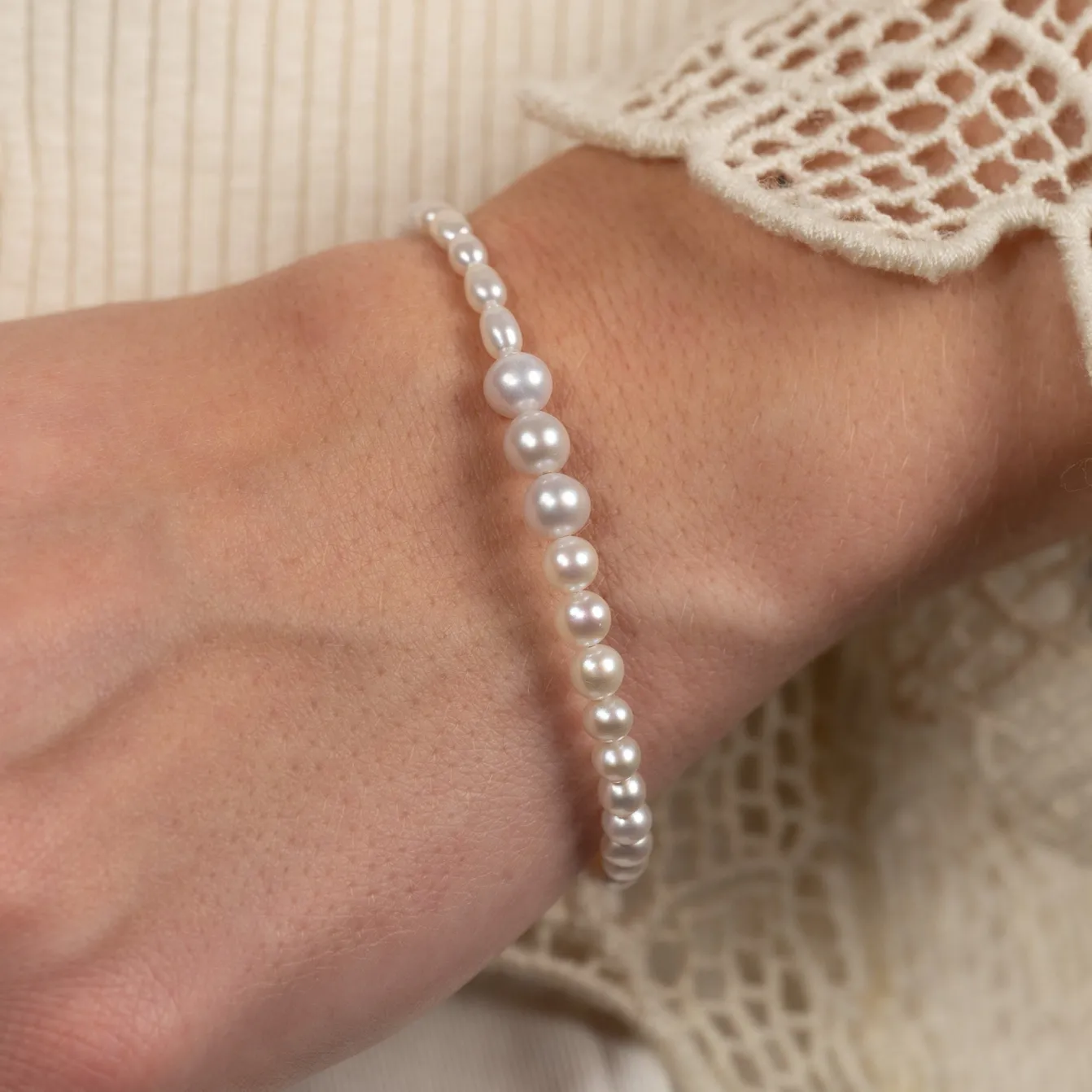DAGMAR PEARL SILVER BRACELET
