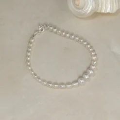 DAGMAR PEARL SILVER BRACELET