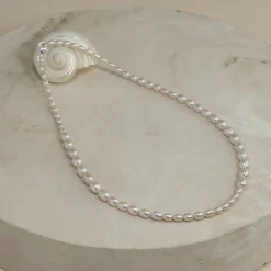 DAGMAR PEARL SILVER NECKLACE