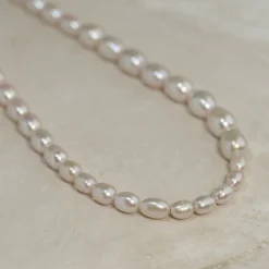 DAGMAR PEARL SILVER NECKLACE