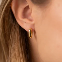 DANIELLE SMALL GOLDEN CREOL EARRING
