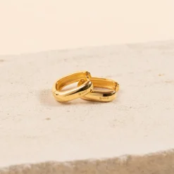 DANIELLE SMALL GOLDEN CREOL EARRING