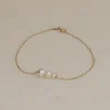 DARA PEARL SOLID GOLD BRACELET