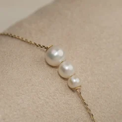 DARA PEARL SOLID GOLD BRACELET