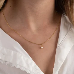 DARIA PEARL GOLDEN PENDANT - Sisi Copenhagen