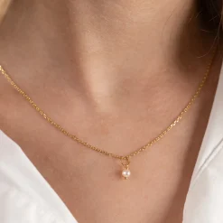 DARIA PEARL GOLDEN PENDANT - Sisi Copenhagen