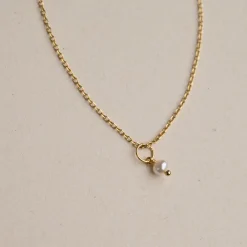 DARIA PEARL GOLDEN PENDANT - Sisi Copenhagen