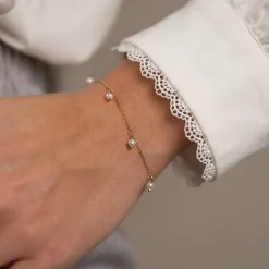 DARISSA PEARL SOLID GOLD BRACELET