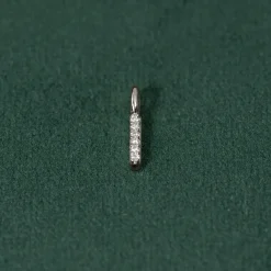 DIAMOND LETTER PENDANT - 0.1ct - WG