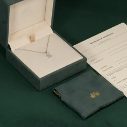 DIAMOND LETTER PENDANT - 0.1ct - WG