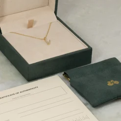 DIAMOND LETTER PENDANT - 0.1ct - YG