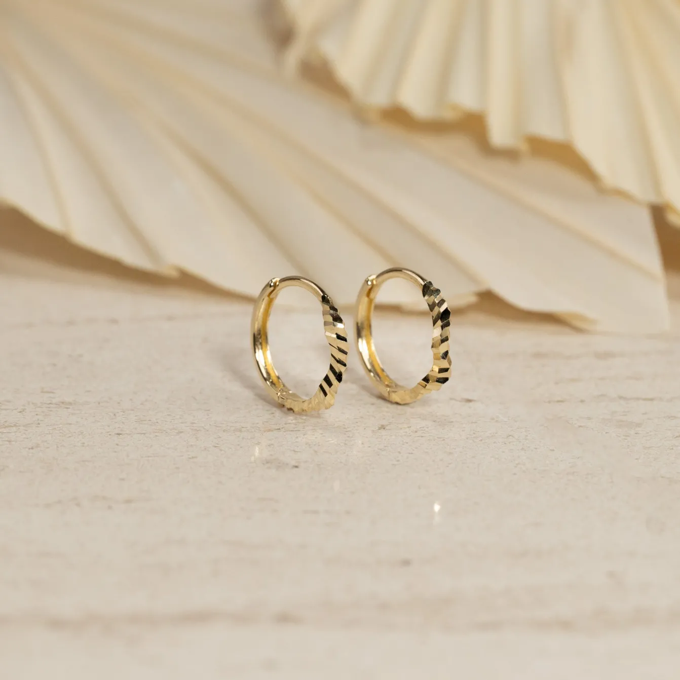DINA SOLID GOLD EARRING
