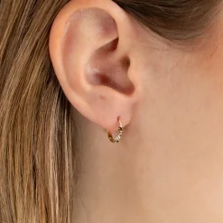 DINA SOLID GOLD EARRING