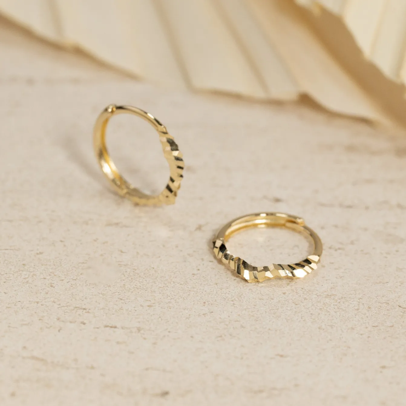 DINA SOLID GOLD EARRING