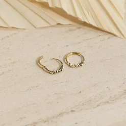 DINA SOLID GOLD EARRING