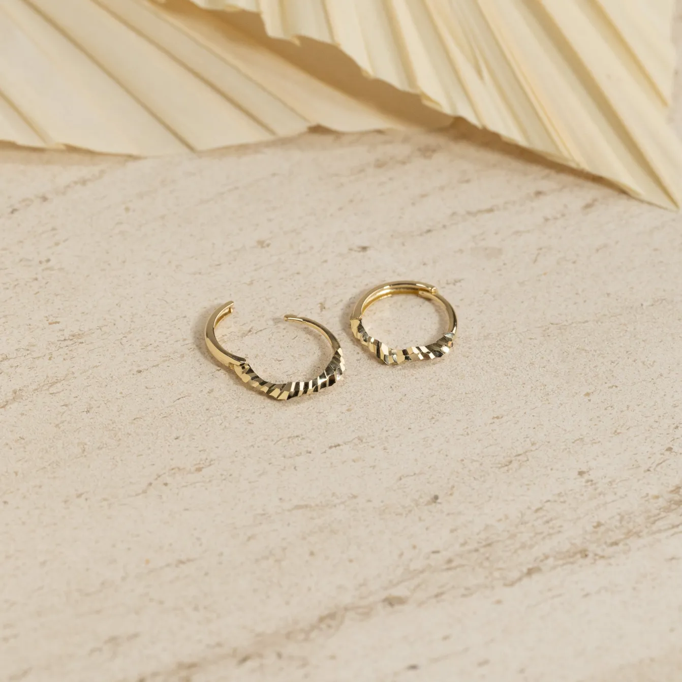 DINA SOLID GOLD EARRING